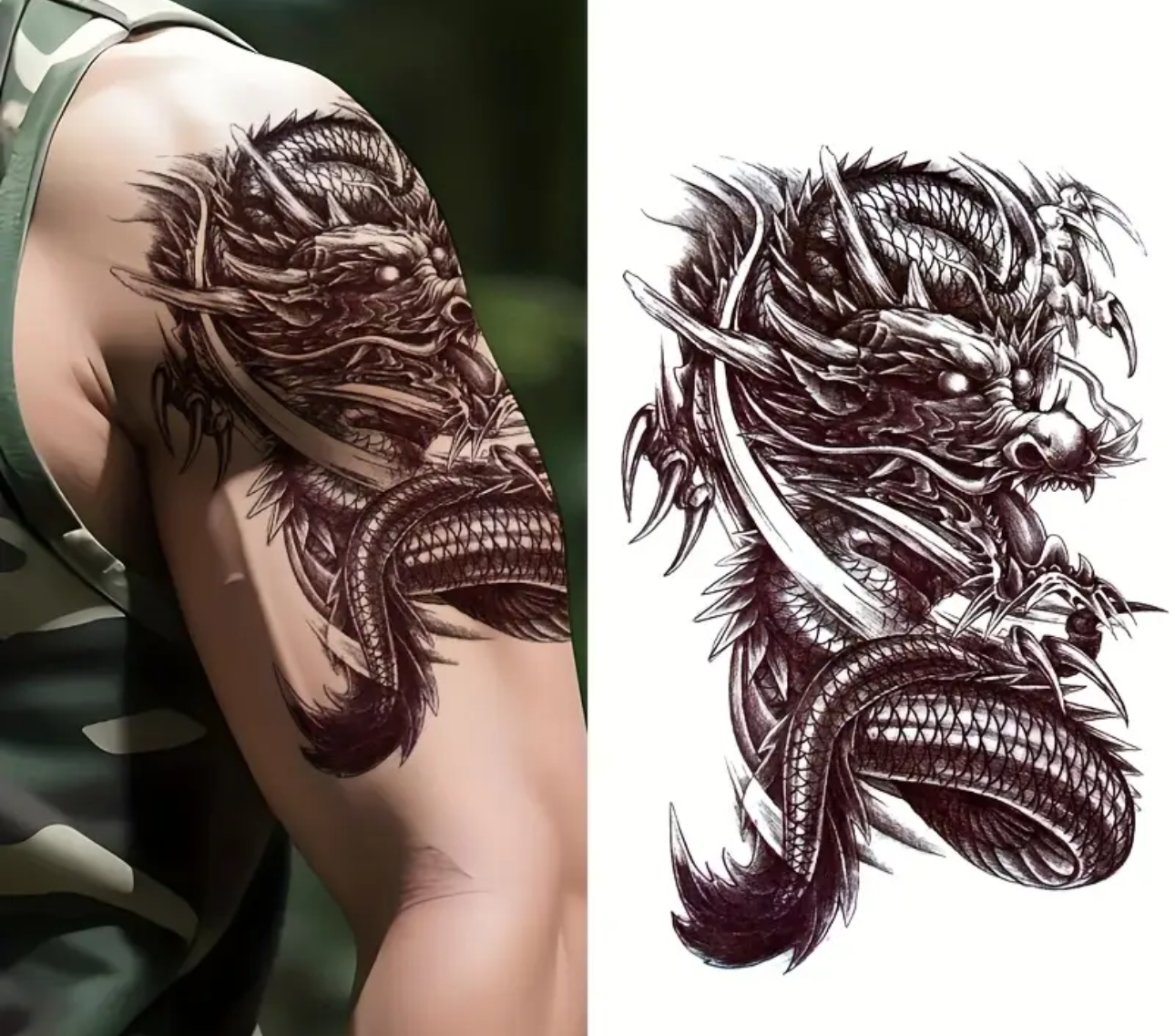 Dragon asiatique avec écailles