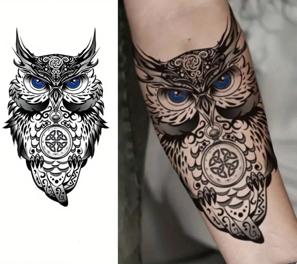 Hibou avec insigne celte