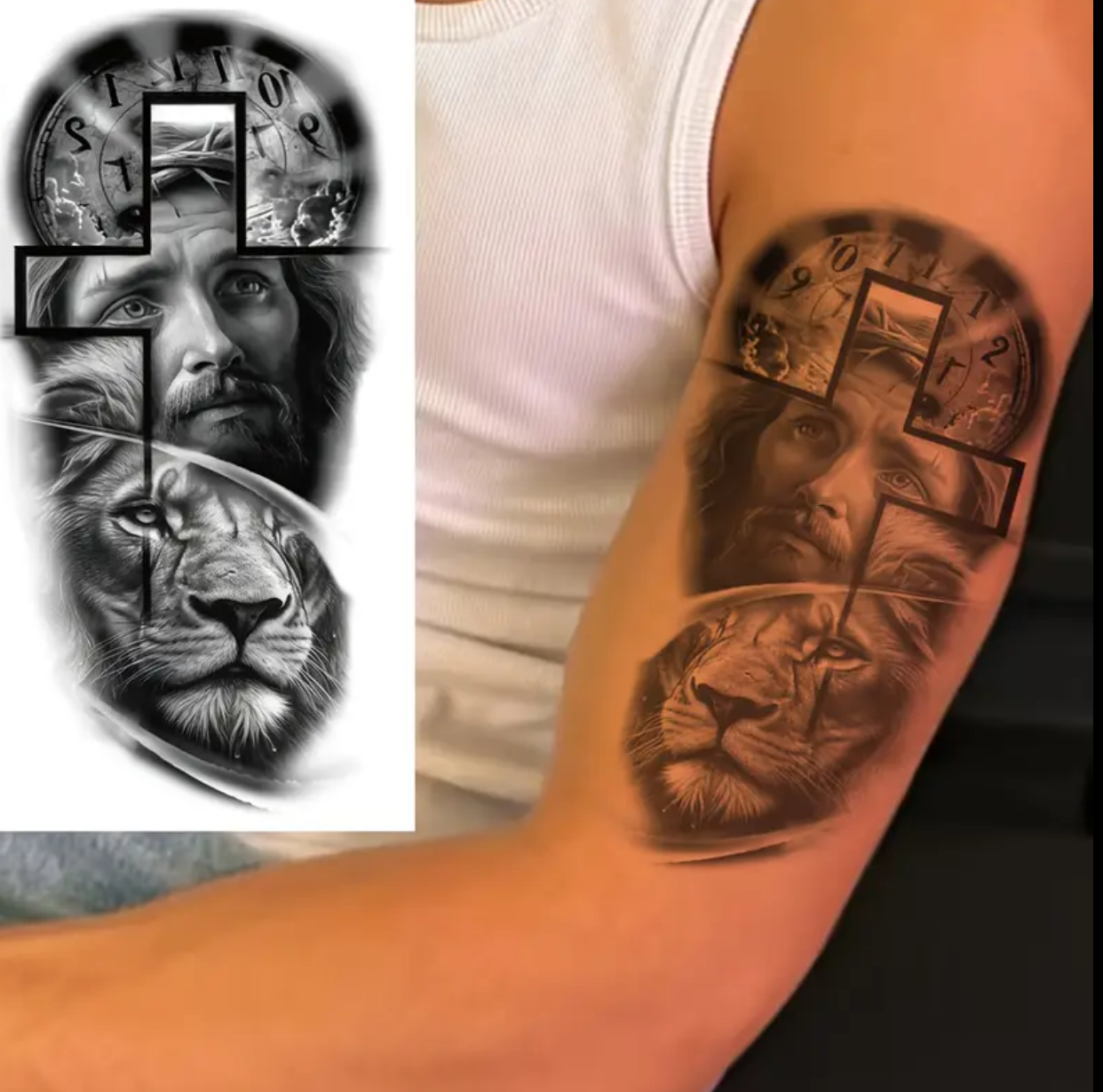 Lion avec croix Chrétienne #3