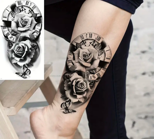 Fleurs avec cadran d'horloge #2